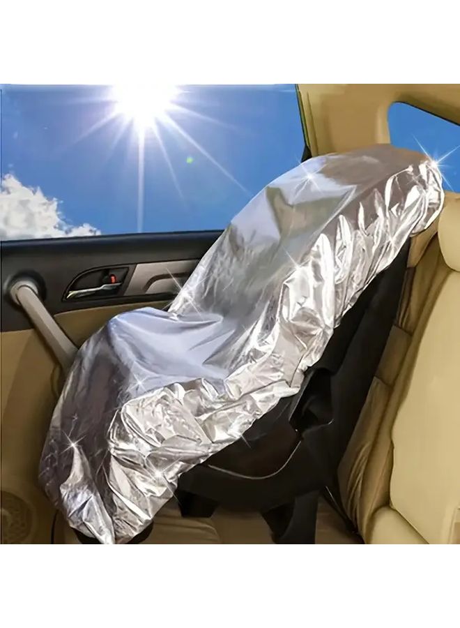 1pc Car Seat Sunshade Heat Shield Cooling Protector Cover Easy Installation Durable Fabric - Image 1